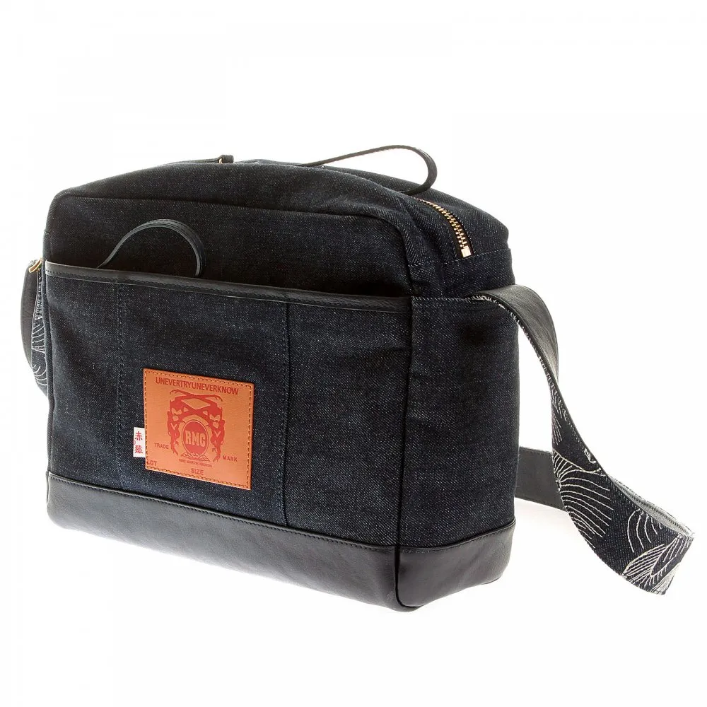 Mens/Unisex Denim with Leather Despatch Bag