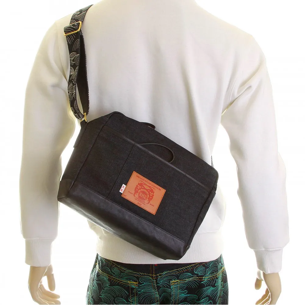 Mens/Unisex Denim with Leather Despatch Bag