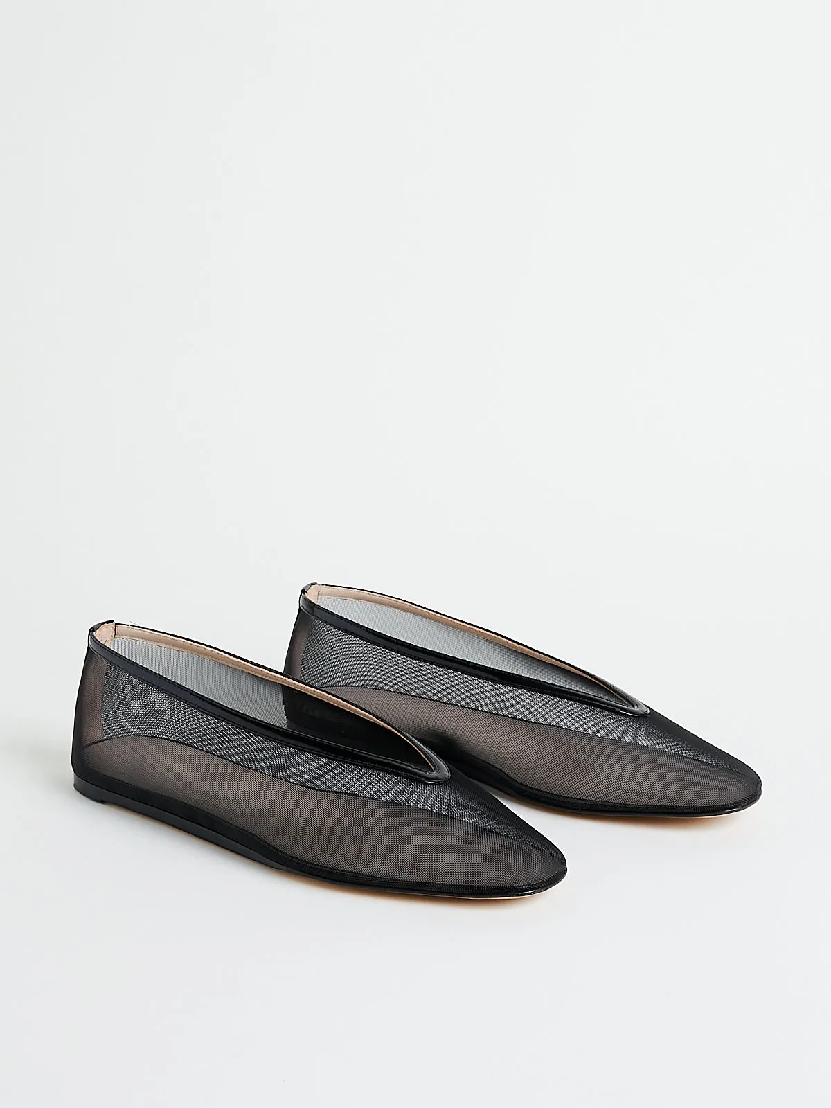 Mesh Luna Slipper in Black