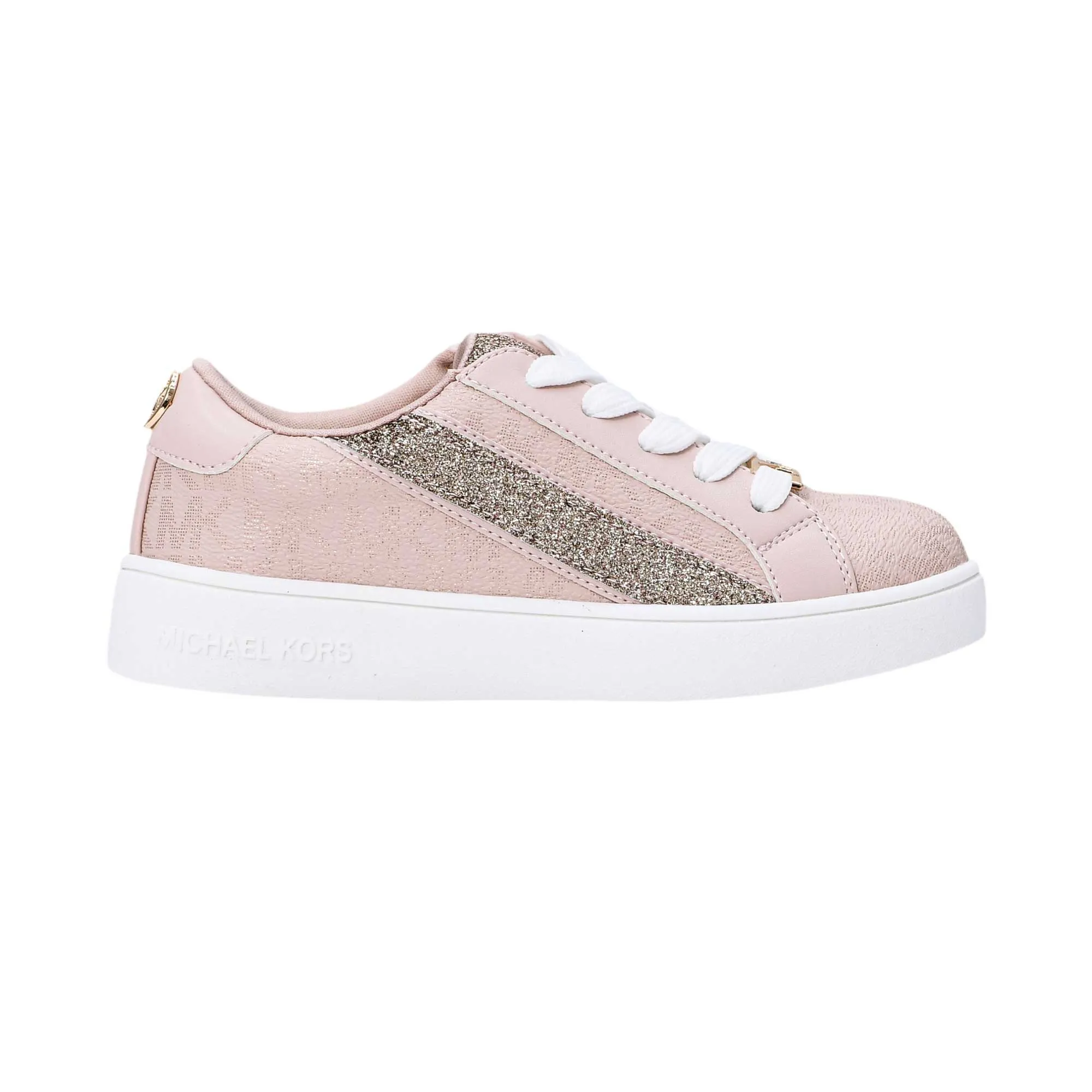 Michael Kors Kids JEM SLADE Monogram Lace Up Sneakers