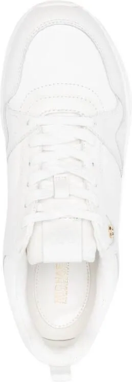 Michael Kors logo-plaque lace-up sneakers White