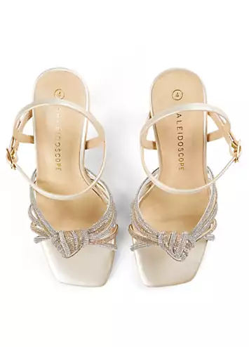 Multi Diamante Heeled Sandals by Kaleidoscope | Look Again