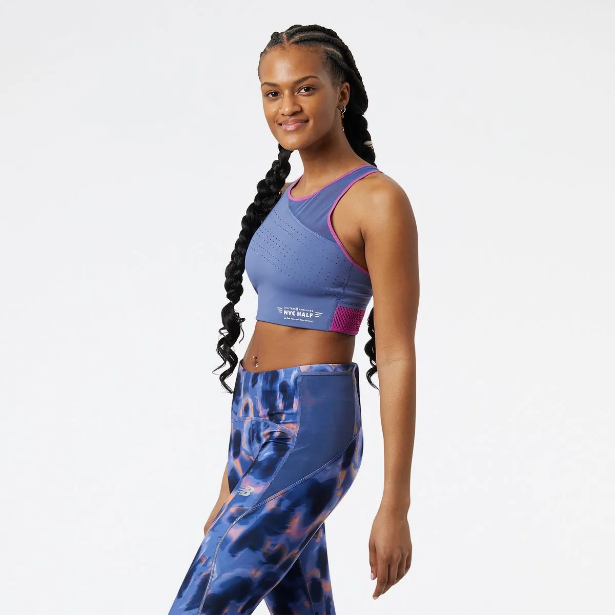 New Balance | Q SPEED Shape Shield Crop Bra | Women's | Night Sky