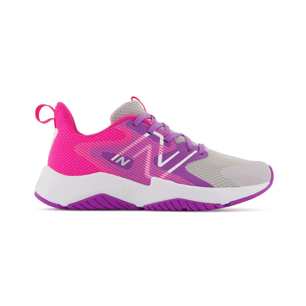 New Balance Kids Rave Run v2 - Summer Fog / Mystic Purple / Hi-pink