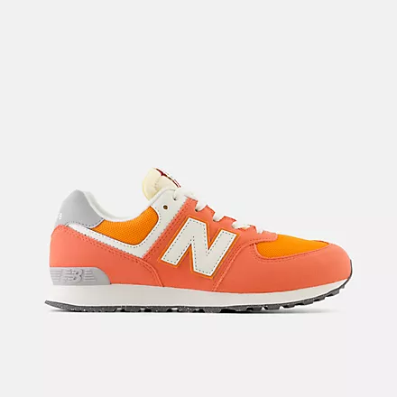 New Balance Little Kid’s 574 Gulf Red with White