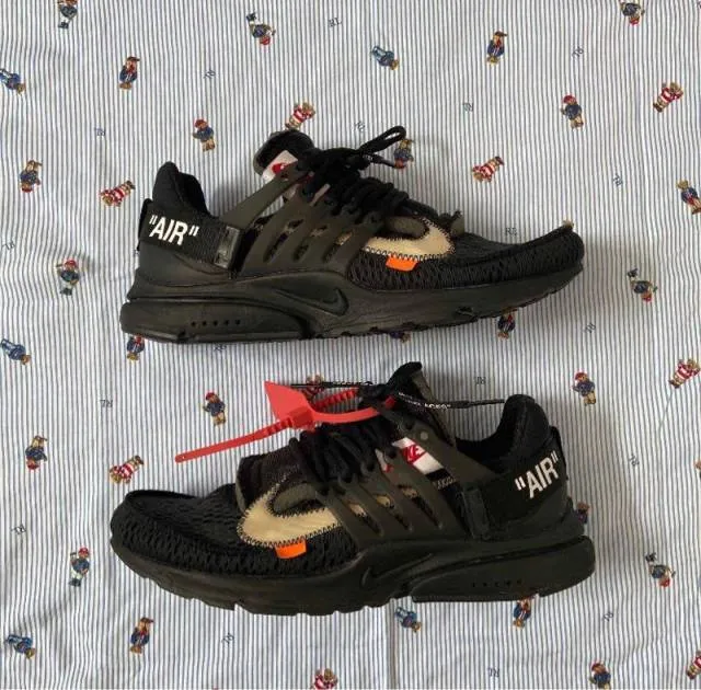 Nike off white prestos black