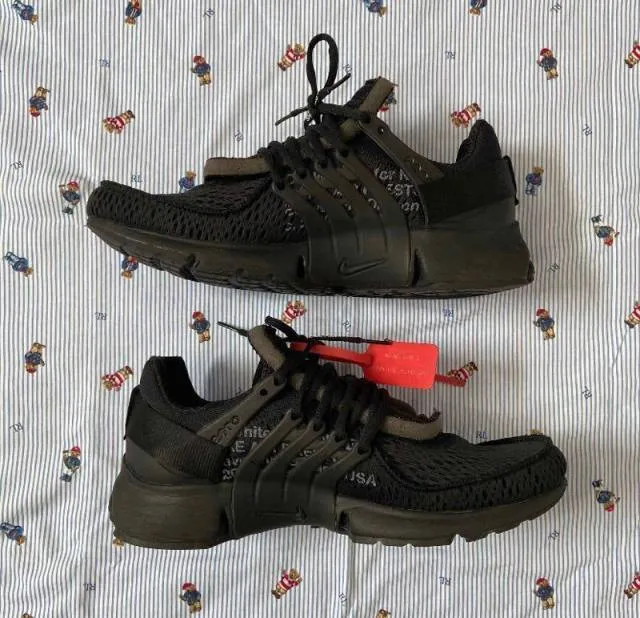 Nike off white prestos black