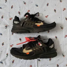 Nike off white prestos black