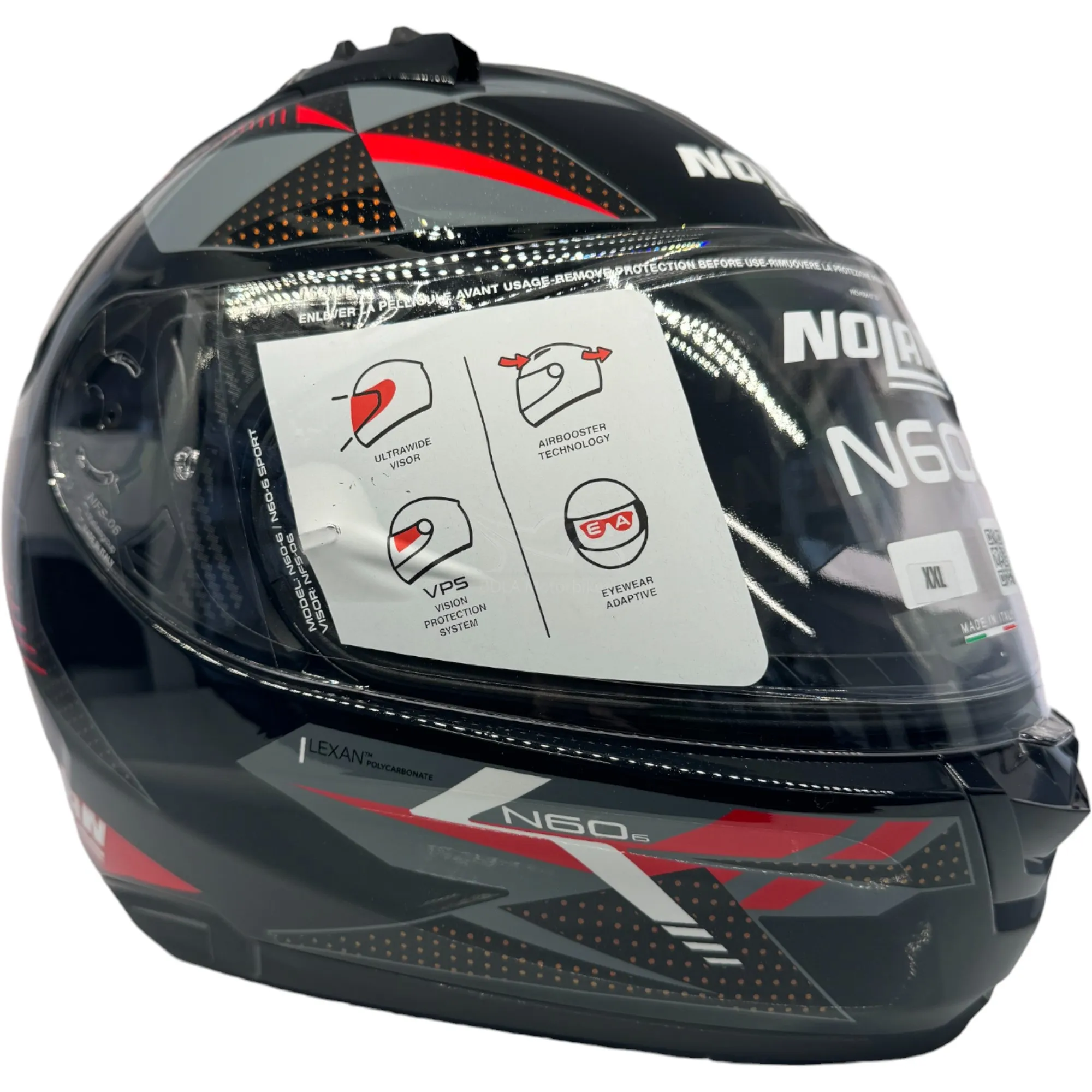 Nolan N60-6 Wiring Helmet - Red