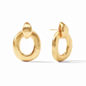 Palermo Doorknocker Gold Earrings by Julie Vos