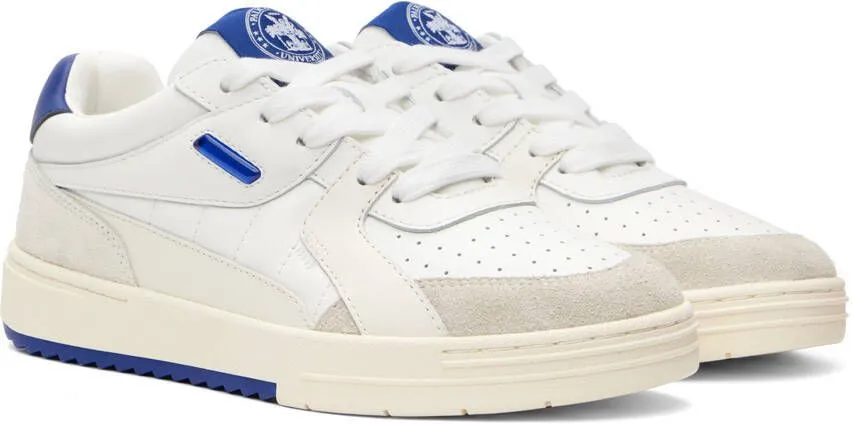 Palm Angels White & Blue University Sneakers