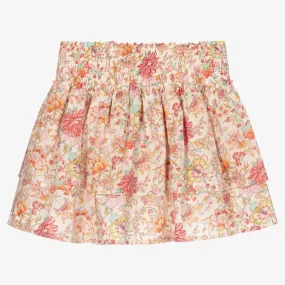 Pink Floral Liberty Skirt