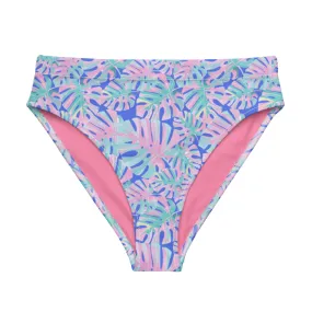 Pink Tropics High Waisted Bikini Bottom