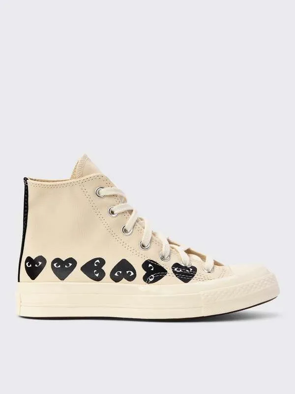 Play Multi Heart High Converse Chuck All Star 70 High - White/Black Heart