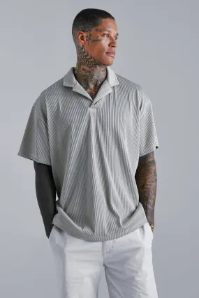 Pleated Revere Oversized Polo