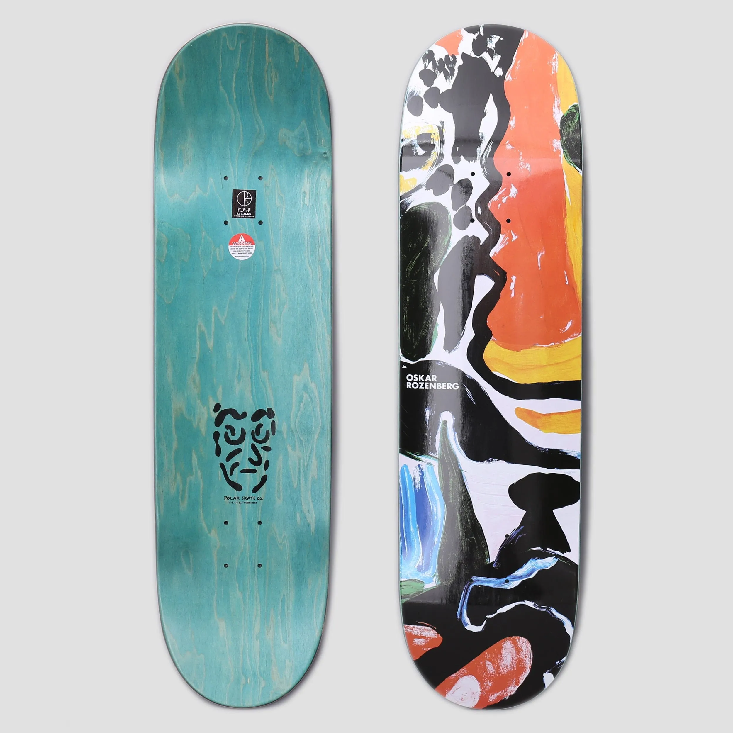 Polar 8 Oski Facescape Skateboard Deck