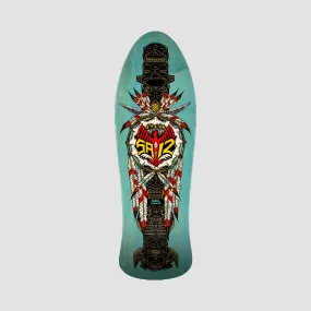 Powell Peralta Steve Saiz Totem Skateboard Deck Blue Stain - 10