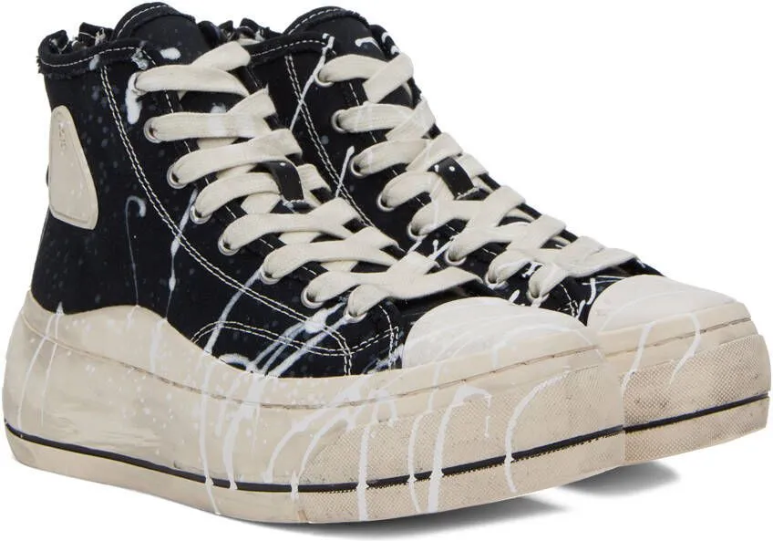 R13 Black & White Kurt Sneakers