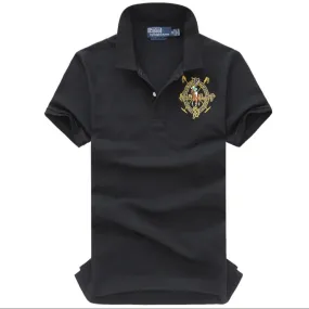 Ralph Lauren Badge Black Polo