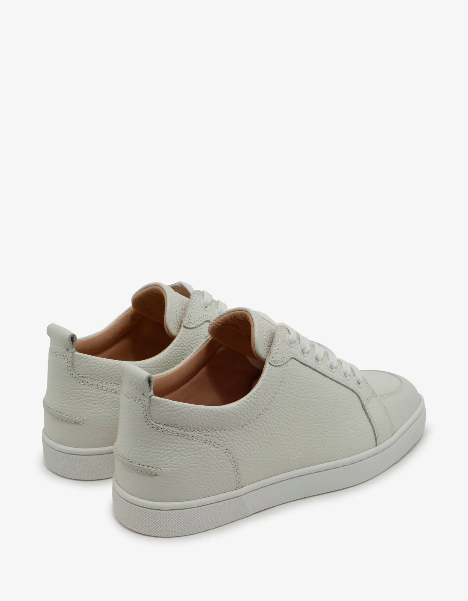 Rantulow Latte Grain Leather Trainers