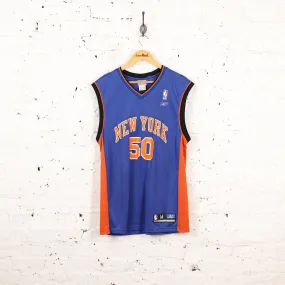 Reebok New York Knicks Sweetney Basketball Jersey - Blue - M