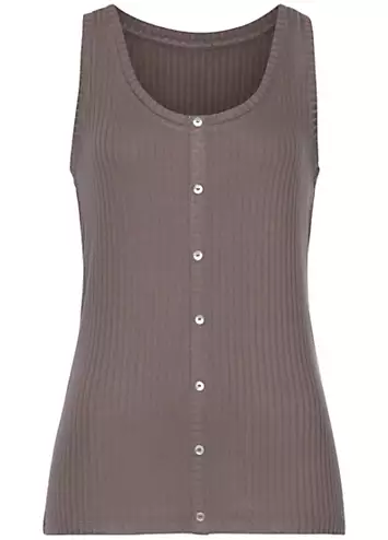 Rib Vest Top by Vivance by LASCANA | Look Again