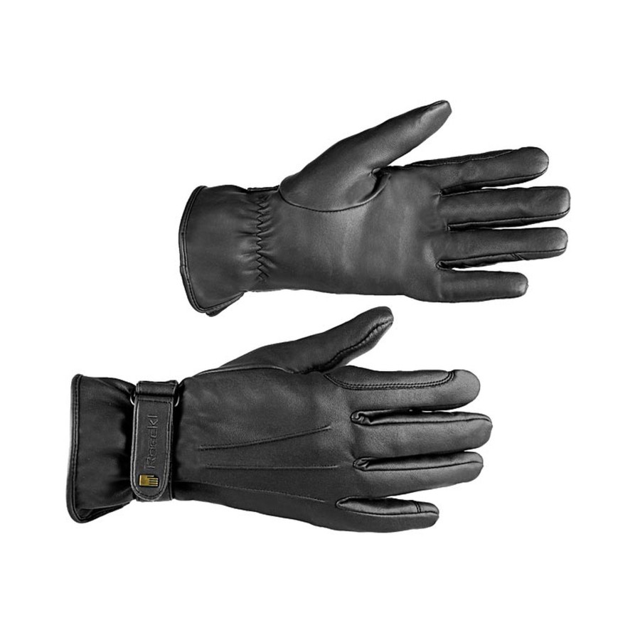 Roeckl Weymouth suprema fleece riding gloves Black