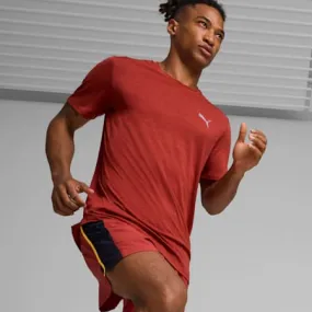 RUN FAVOURITE Men's Heather Running Tee | Mars Red Heather | PUMA Shop All Puma | PUMA 