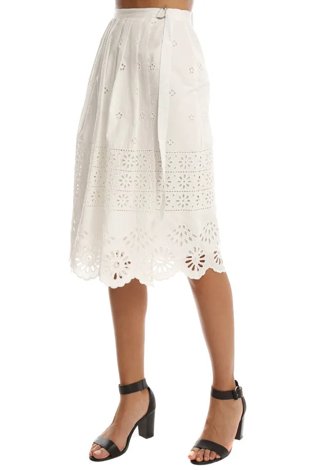 Sea Wrapped Eyelet Skirt