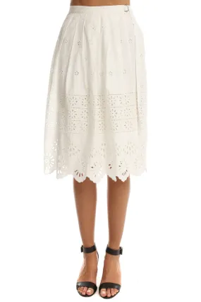 Sea Wrapped Eyelet Skirt