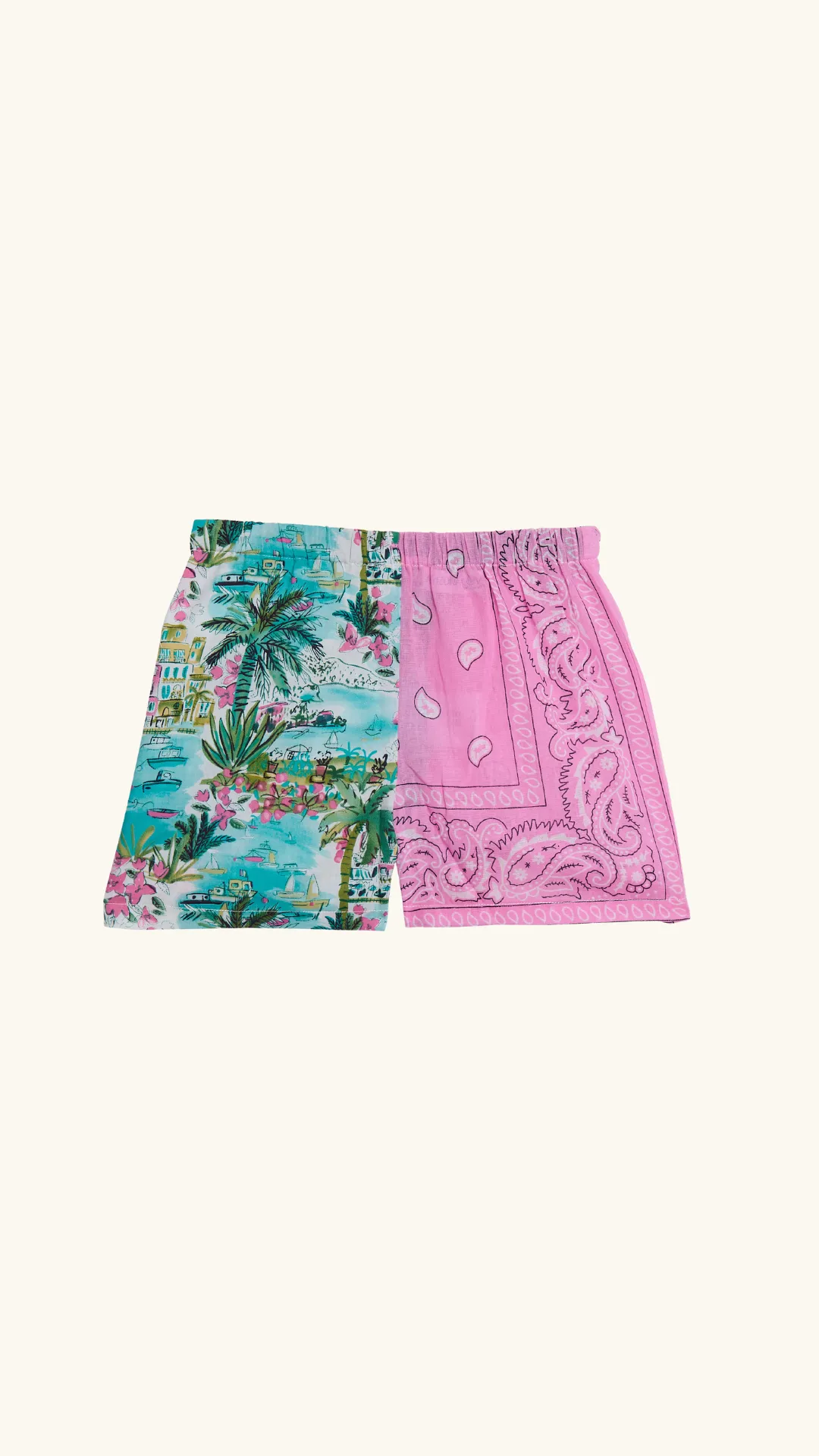 Short Hawai Pink Bandana