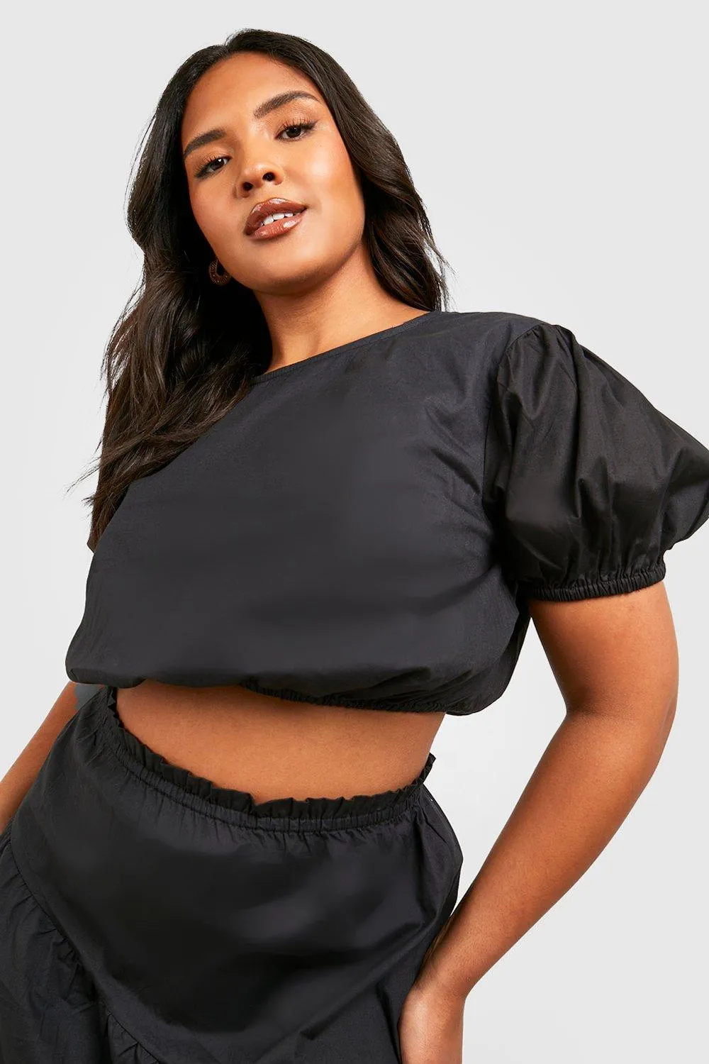 Skirt Co-ords | Plus Poplin Maxi Skirt Co-ord | boohoo