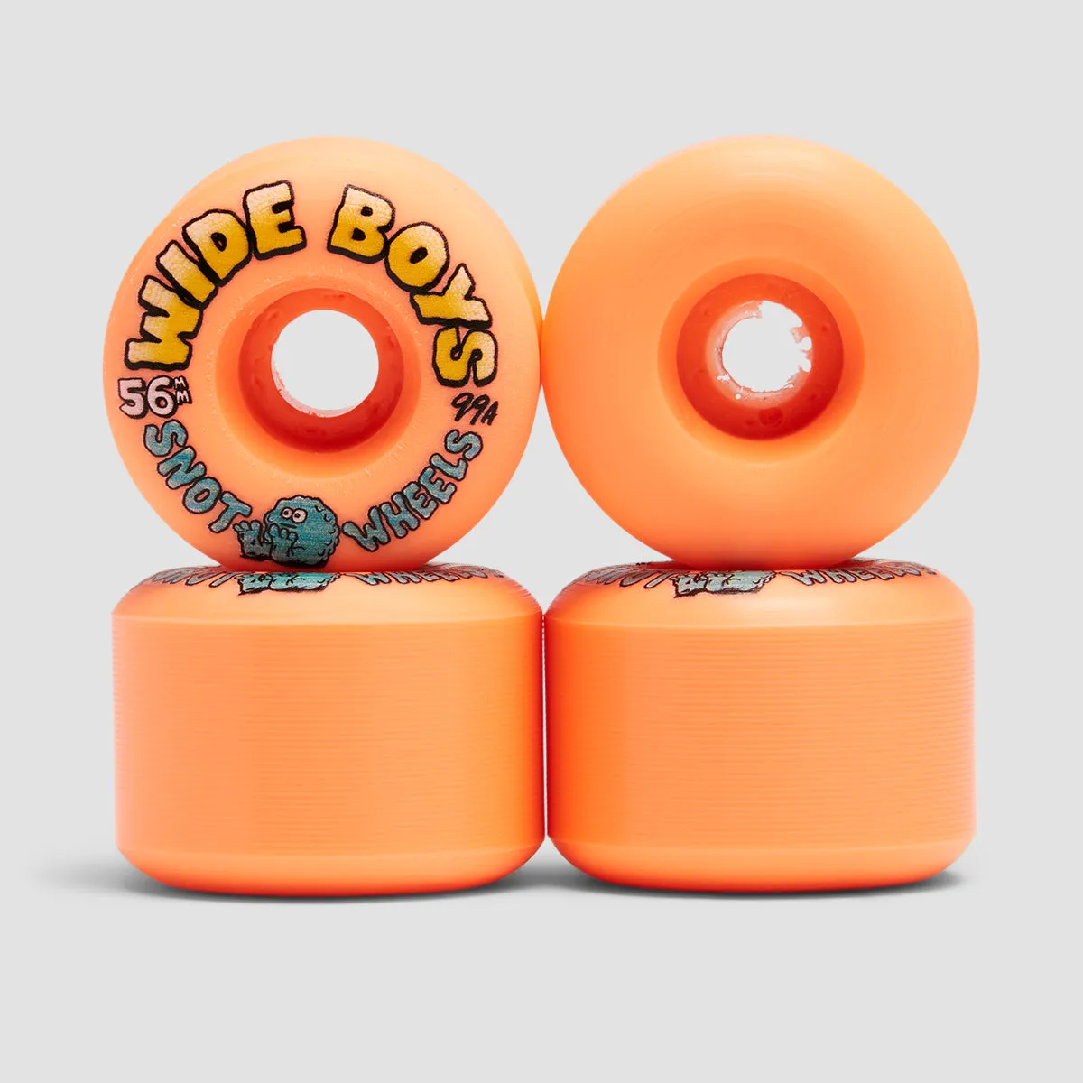 Snot Wide Boys 99A Skateboard Wheels Orange 56mm