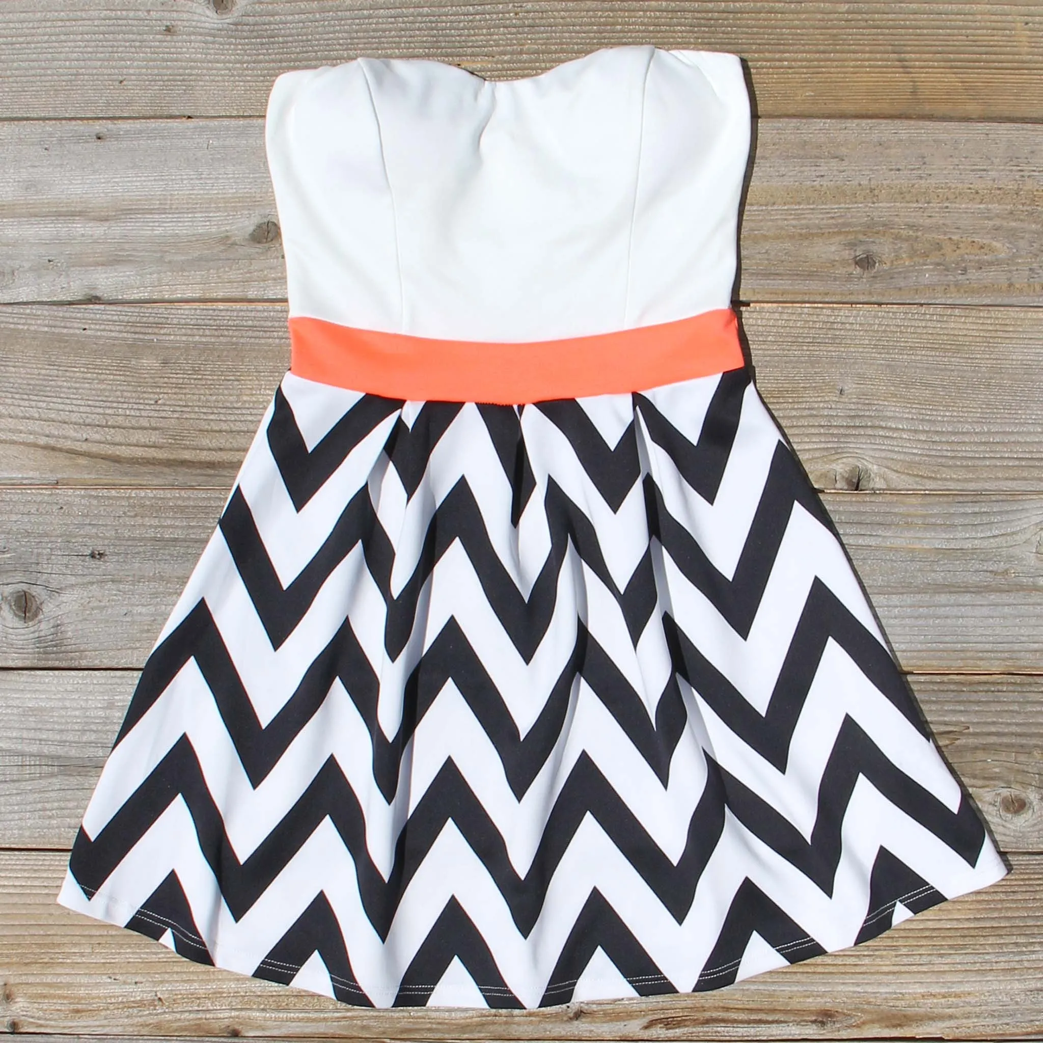 Sunset Chevron Dress