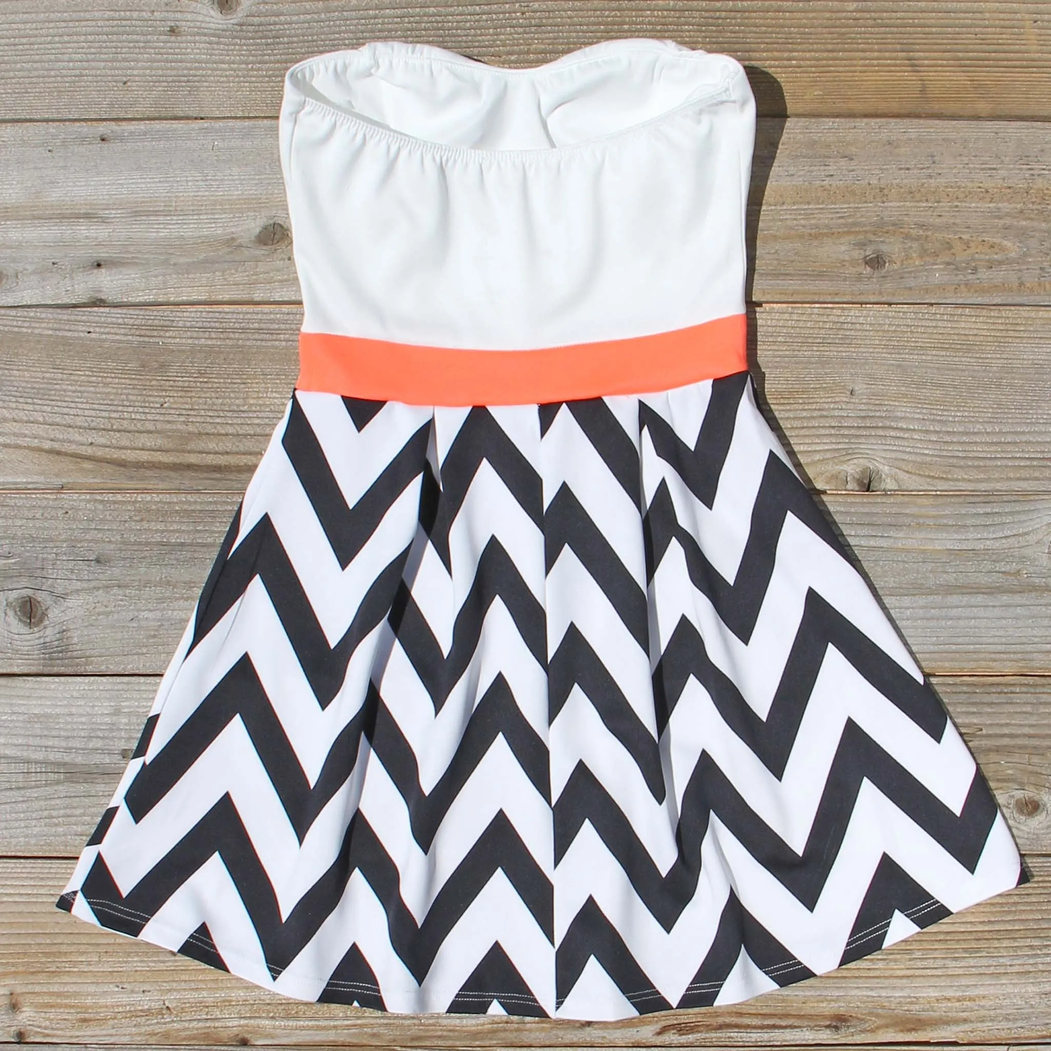 Sunset Chevron Dress