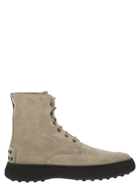 Tod's    Tod's Suede Lace Up Boot