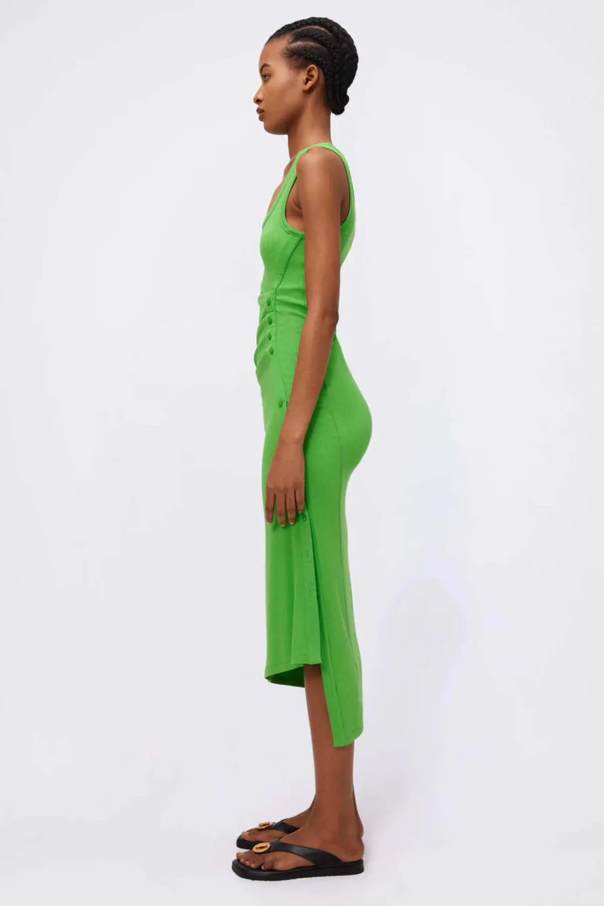 Trudy Tank Midi Dress - Parakeet