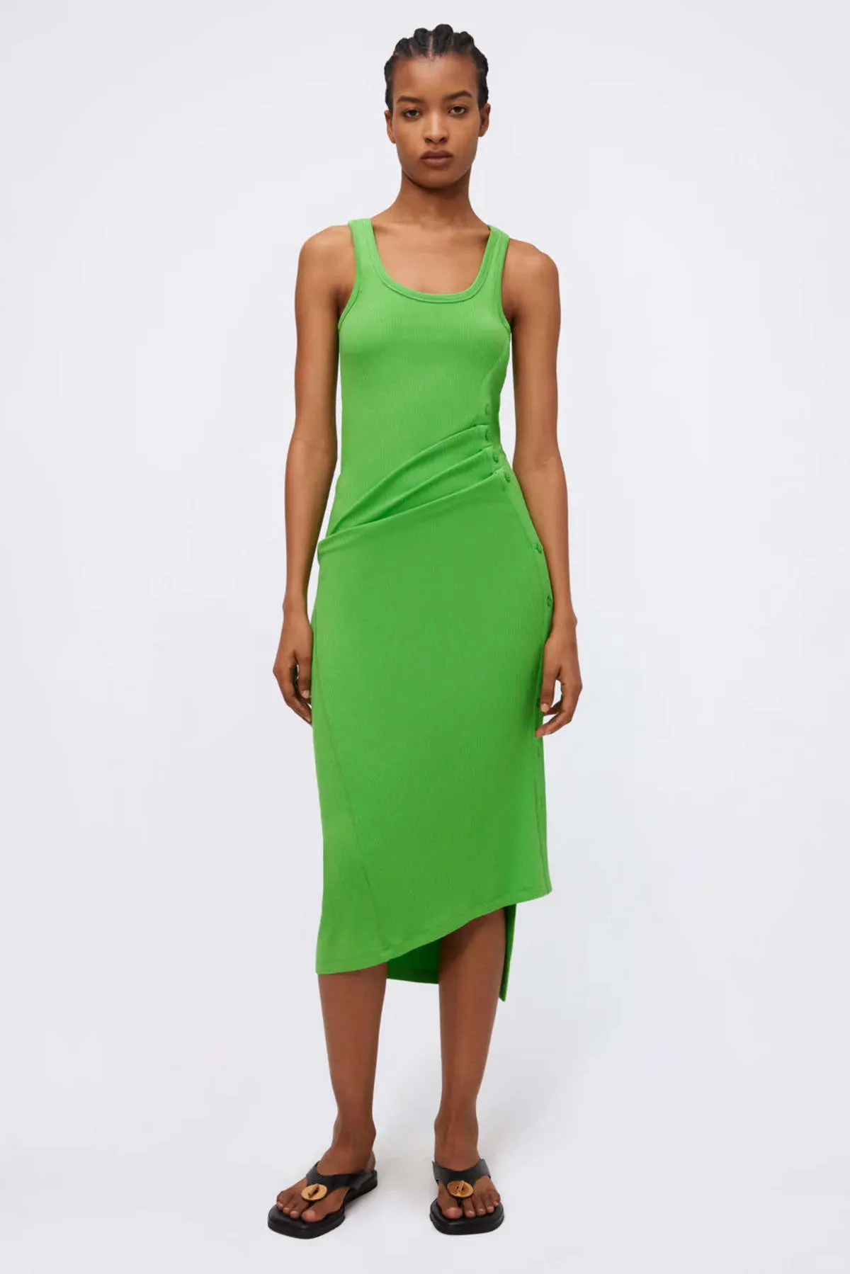 Trudy Tank Midi Dress - Parakeet