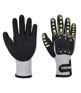 Unisex adult a729 impact resistant thermal cut resistant gloves xxl grey/black Portwest