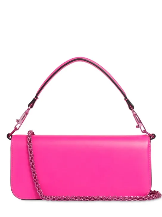 Valentino Garavani   V logo leather shoulder bag 