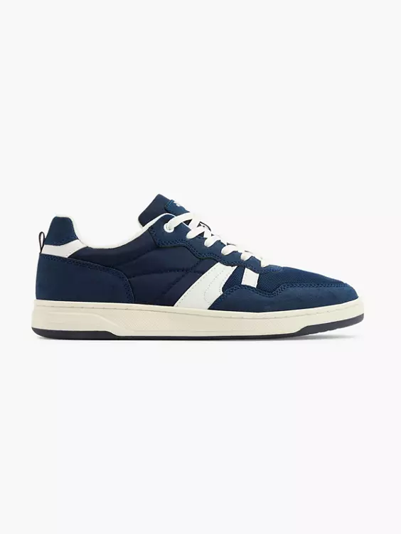 Venice  Navy Lace Up Trainers