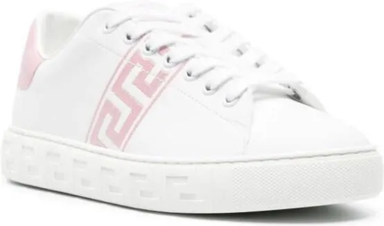 Versace Greca-embroidered sneakers White