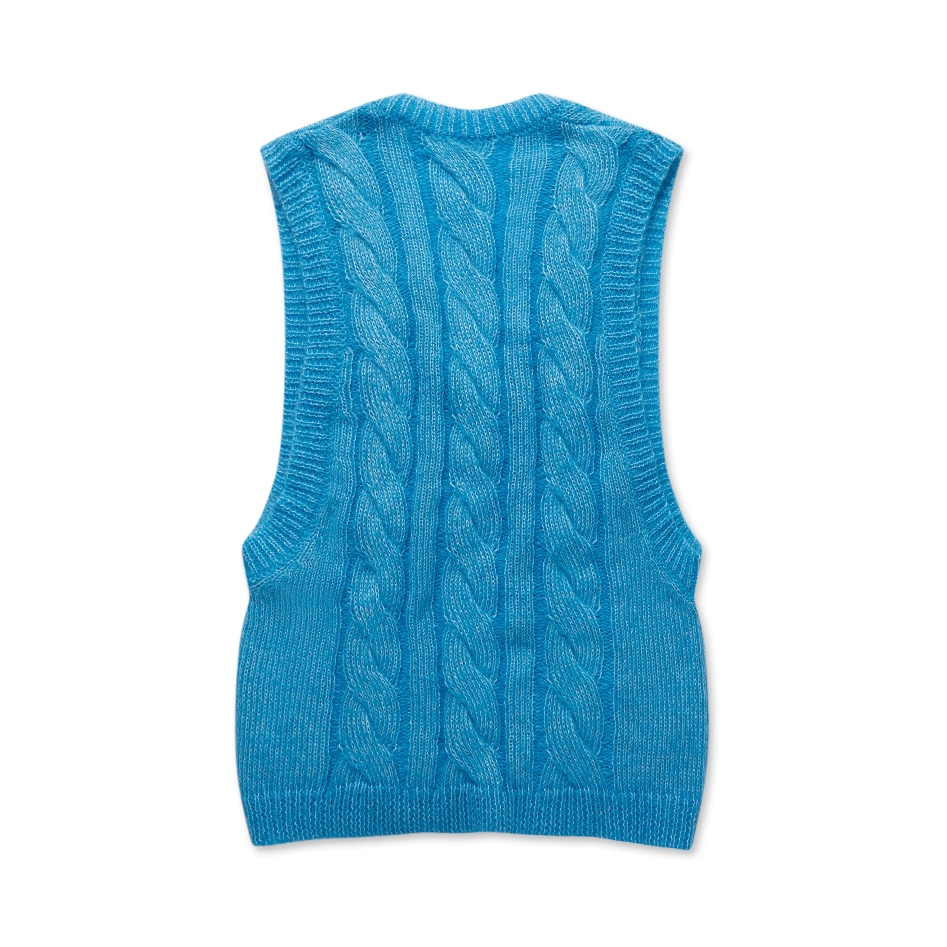 Walter Van Beirendonck Men’s 3D Debardeur Oversized Vest  Blue