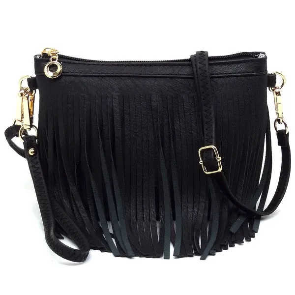 Western Fringe Clutch Cross Body Bag