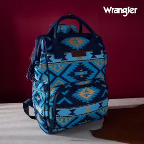 WG2204-9110  Wrangler Aztec Printed Callie Backpack - Navy