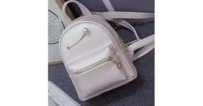 White Gold Giant Pearl Cute Mini Backpack Bag