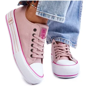 Women's Fabric Platform Sneakers Big Star LL274181 Pink