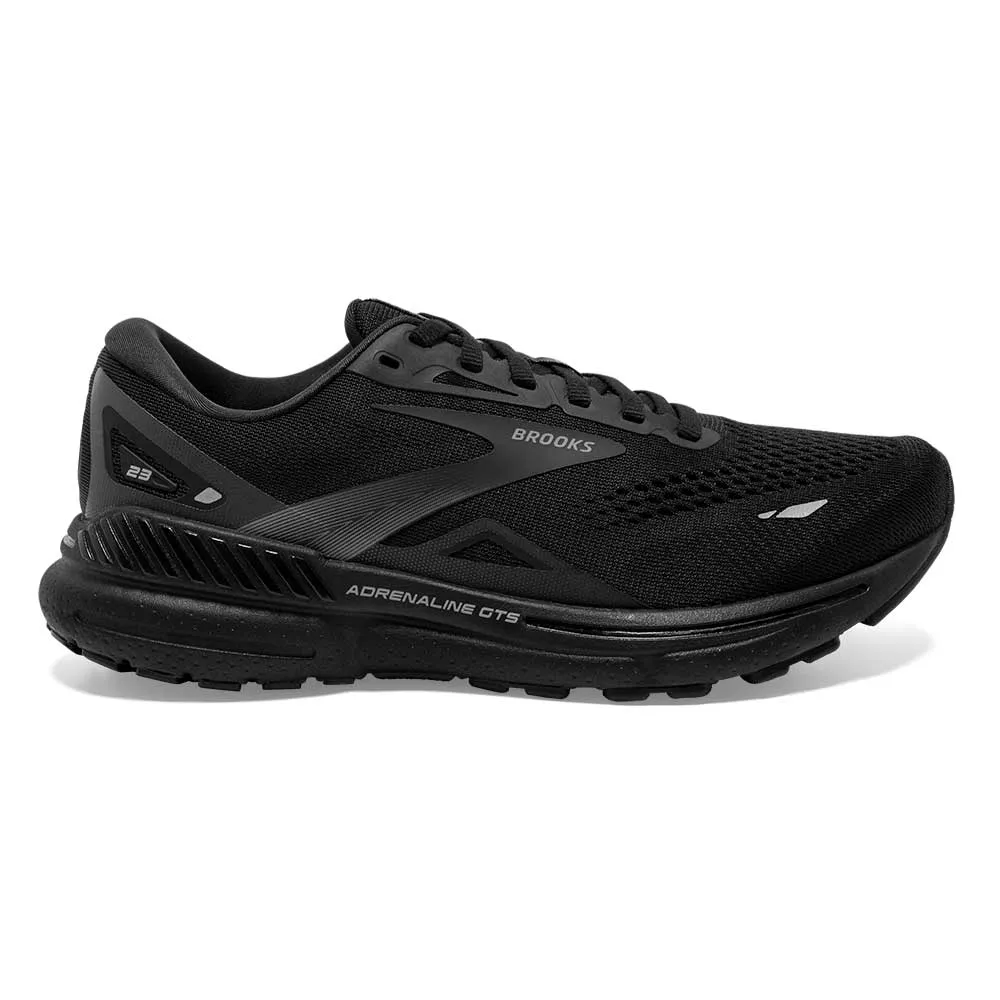 Women's Adrenaline GTS 23 Running Shoe - Black/Black/Ebony - Extra Wide (2E)