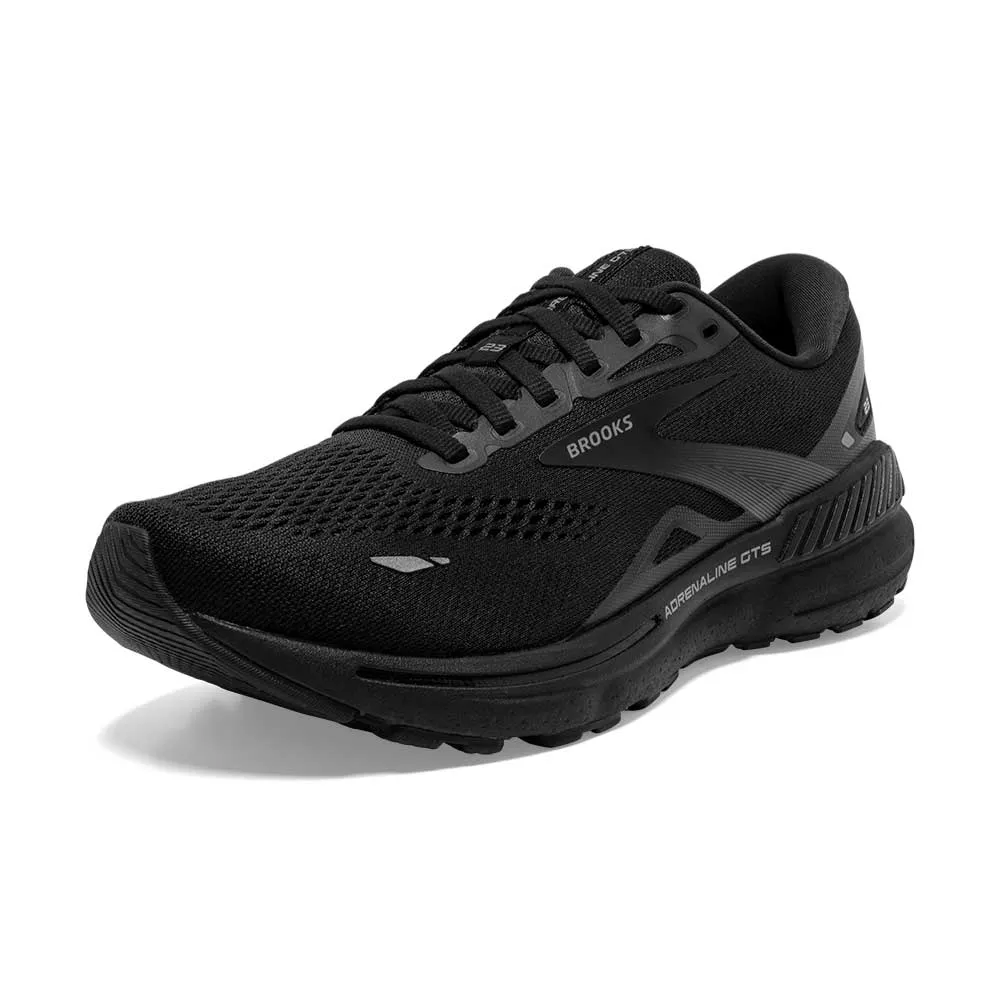 Women's Adrenaline GTS 23 Running Shoe - Black/Black/Ebony - Extra Wide (2E)