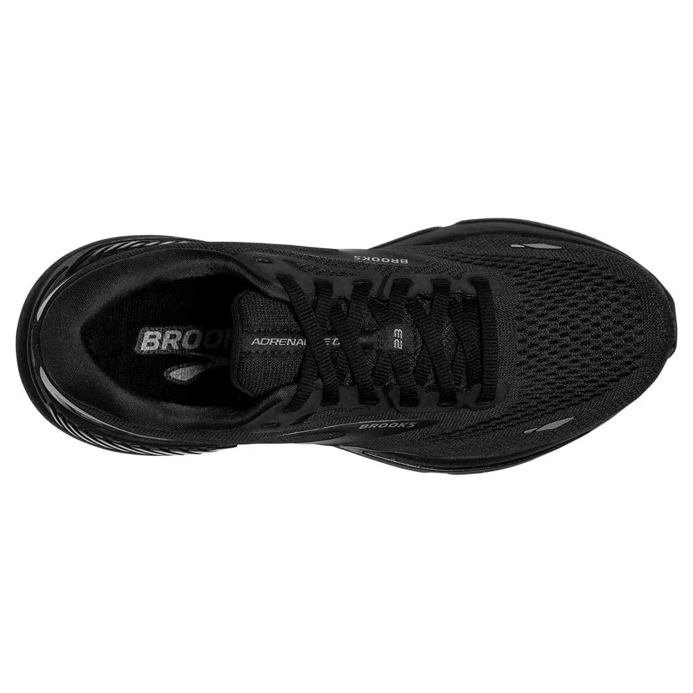 Women's Adrenaline GTS 23 Running Shoe - Black/Black/Ebony - Extra Wide (2E)